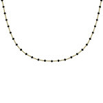 Collier plaqué or chaine billes et perles Émaillées Collier plaqué or chaine billes et perles Émaillées