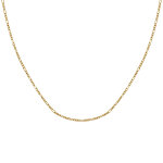 Les poulettes bijoux - collier plaqu� or mailles figaro