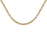 Les poulettes bijoux - collier plaqu� or mailles rectangles