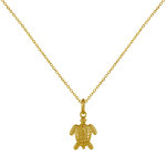 Collier plaqu or tortue des galpagos