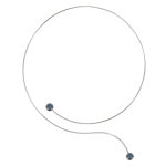 Collier ras de cou argent 925 2 perles de culture 6 mm - classics