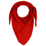 Les poulettes bijoux - echarpe 100% cachemire 2 fils triangle classics - rouge profo