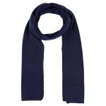 Echarpe 100% cachemire 4 fils 172 cm x 29cm classics - bleu navy