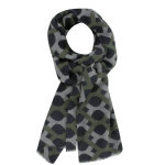 Echarpe 100% laine amphore bleu vert gris