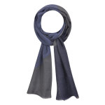 Echarpe 100% laine gris bleu
