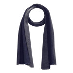 Echarpe laine et cachemire rayures dgrad de bleus