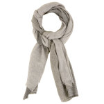 Les poulettes bijoux - echarpe laine et cachemire rayures grises