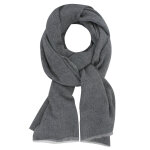 Echarpe laine et cachemire serpent - gris