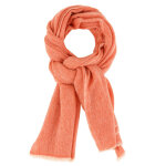 Echarpe laine et cachemire serpent - orange