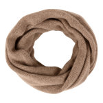 Les poulettes bijoux - echarpe tube 100% cachemire 4 fils volume colors - marron cla