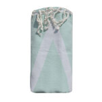 Fouta drap plage et hammam coton losange 100 x 200cm - vert d'eau