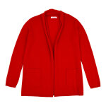Gilet col châle 100% cachemire 2 fils - rouge - taille s Gilet col châle 100% cachemire 2 fils - rouge - taille s