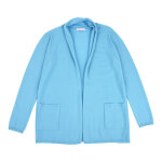 Gilet col châle 100% cachemire 2 fils - turquoise - taille s Gilet col châle 100% cachemire 2 fils - turquoise - taille s