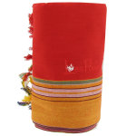 Les poulettes bijoux - kikoy serviette plage coton couleur rouge eponge rouge