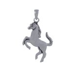Les poulettes bijoux - pendentif argent 925 cheval