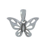 Les poulettes bijoux - pendentif argent 925 papillon des iles ajour�