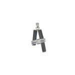 Pendentif argent 925 premire lettre noir