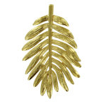 Pendentif plaqu or feuille de palmier