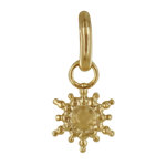 Pendentif plaqué or mini soleil de billes Pendentif plaqué or mini soleil de billes
