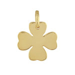 Les poulettes bijoux - pendentif plaqu� or tr�fle