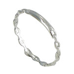 Petite bague argent 925 gourmette - taille 50