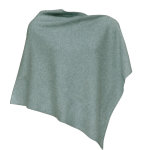 Les poulettes bijoux - poncho 100% cachemire 2 fils classics - vert