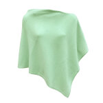 Poncho 100% cachemire 2 fils classics - vert d'eau