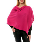 Poncho 100% cachemire 2 fils colors - fuchsia Poncho 100% cachemire 2 fils colors - fuchsia