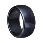 Les poulettes bijoux - bague anneau large d'h�matite - 10 mm taille 66