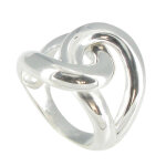 Les poulettes bijoux - bague argent 925 entrelac�e - taille 64