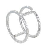 Les poulettes bijoux - bague argent 925 roues - taille 52