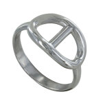 Les poulettes bijoux - bague argent maille marine - taille 54