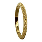 Les poulettes bijoux bague plaqu� or alliance cisel�e - taille 50