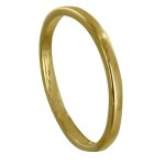 Les poulettes bijoux - bague plaqu� or alliance - 3 microns 18k - taille 50