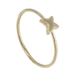 Les poulettes bijoux - bague plaqu� or mini papillon - taille 60