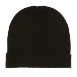 Les poulettes bijoux - bonnet iconic 100% cachemire 4 fils classics - noir