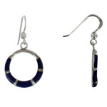 Les poulettes bijoux - boucles d'oreilles argent 925 anneau et r�sine - classics - b