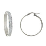 Les poulettes bijoux - boucles d'oreilles argent 925 cr�oles paillettes - classics -