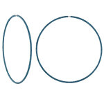 Les poulettes bijoux - boucles d'oreilles argent 925 tr�s grandes cr�oles paillettes