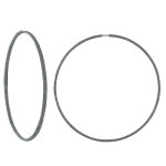 Les poulettes bijoux - boucles d'oreilles argent 925 tr�s grandes cr�oles paillettes