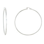 Les poulettes bijoux - boucles d'oreilles argent tr�s grandes cr�oles facett�es