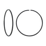 Les poulettes bijoux - boucles d'oreilles argent grandes cr�oles paillettes - classi