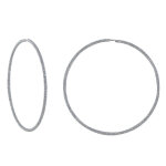 Les poulettes bijoux - boucles d'oreilles argent grandes cr�oles paillettes - classi