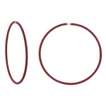 Les poulettes bijoux - boucles d'oreilles argent grandes cr�oles paillettes - classi