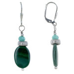 Les poulettes bijoux - boucles d'oreilles argent rhodi� dormeuse anneau facett� de l