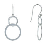 Les poulettes bijoux - boucles d'oreilles argent toi et moi