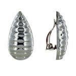 Les poulettes bijoux - boucles d'oreilles clips argent coquillages