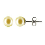 Les poulettes bijoux - boucles d'oreilles clou argent 925 et perles de culture 6. 5 - 7