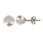 Les poulettes bijoux - boucles d'oreilles clou argent 925 et perles de culture 6. 5 - 7