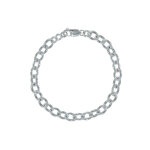 Les poulettes bijoux - bracelet argent 925 gourmette petits maillons